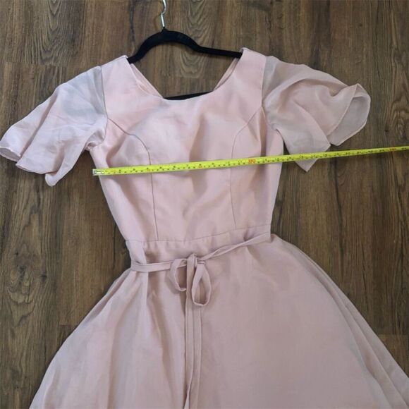 No brand Women's Pink A-Line V-Neck Short Dress Party Cocktail S - Picture 6 of 10